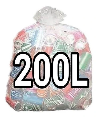 Sacos De Lixo Transparente 200l Reforçado 100 Un Fabricante