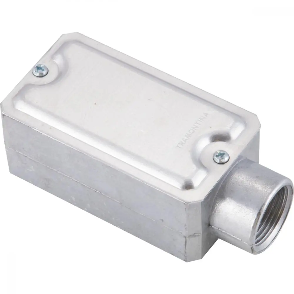 Condulete Fixo 1/2" Tipo "e" - Com Tampa / Rosca Bsp / Sem Pintura
