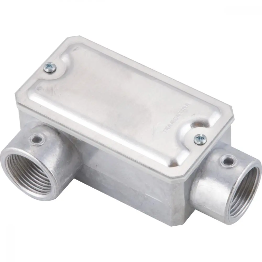 Condulete Fixo 3/4" Tipo "lr" - Com Tampa / Rosca Bsp / Sem Pintura