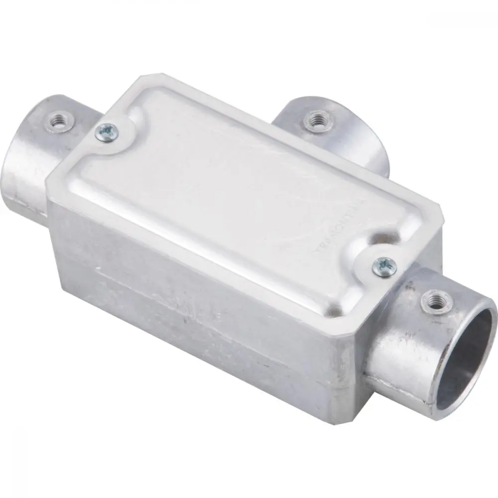 Condulete Fixo 1/2" Tipo "t" - Com Tampa / Sem Rosca / Sem Pintura