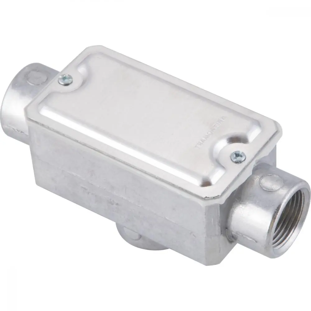 Condulete Fixo 3/4" Tipo "tb" - Com Tampa / Rosca Bsp / Sem Pintura