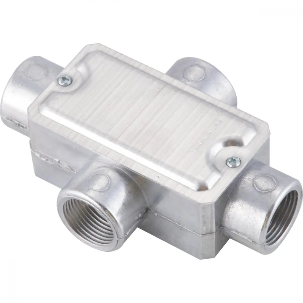 Condulete Fixo 1" Tipo "x" - Com Tampa / Rosca Bsp / Sem Pintura