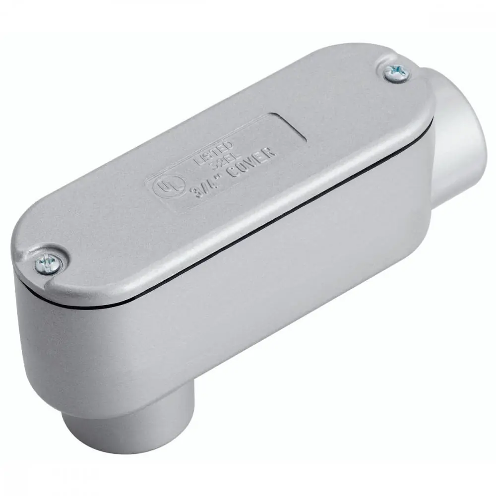 Condulete Fixo Ovalado 1/2" Tipo "lb" - Com Tampa / Rosca Bsp / Com Pintura
