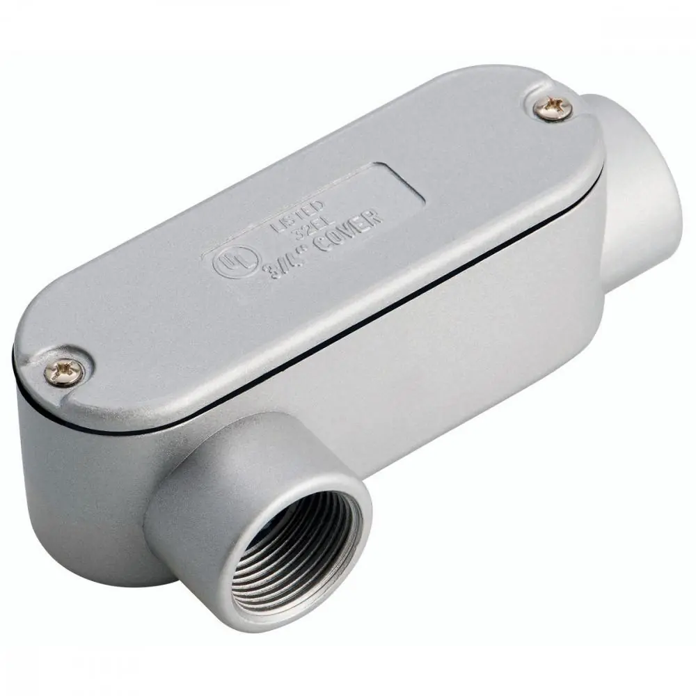 Condulete Fixo Ovalado 3/4" Tipo "lr" - Com Tampa / Rosca Bsp / Com Pintura