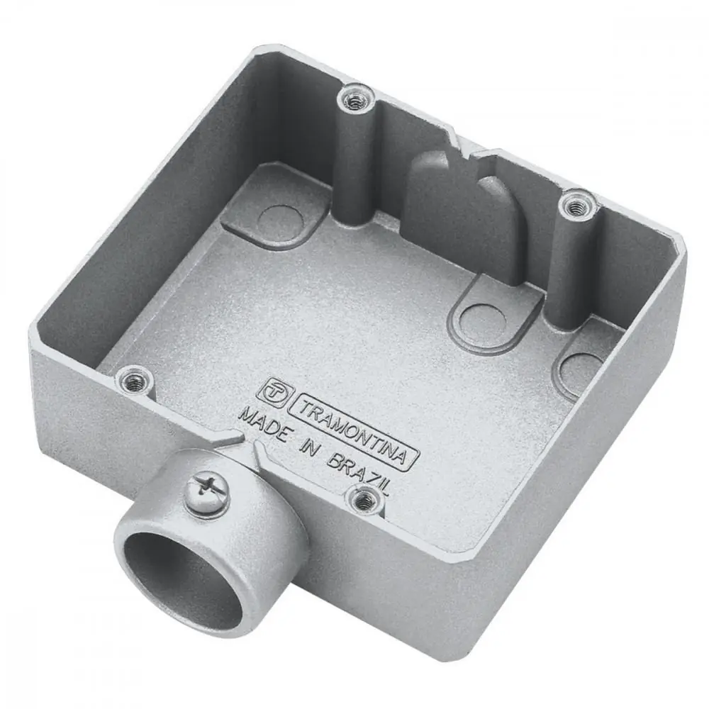 Condulete Duplo 3/4" Tipo "ed" - Sem Tampa / Rosca Bsp / Com Pintura Eletrostática A Pó