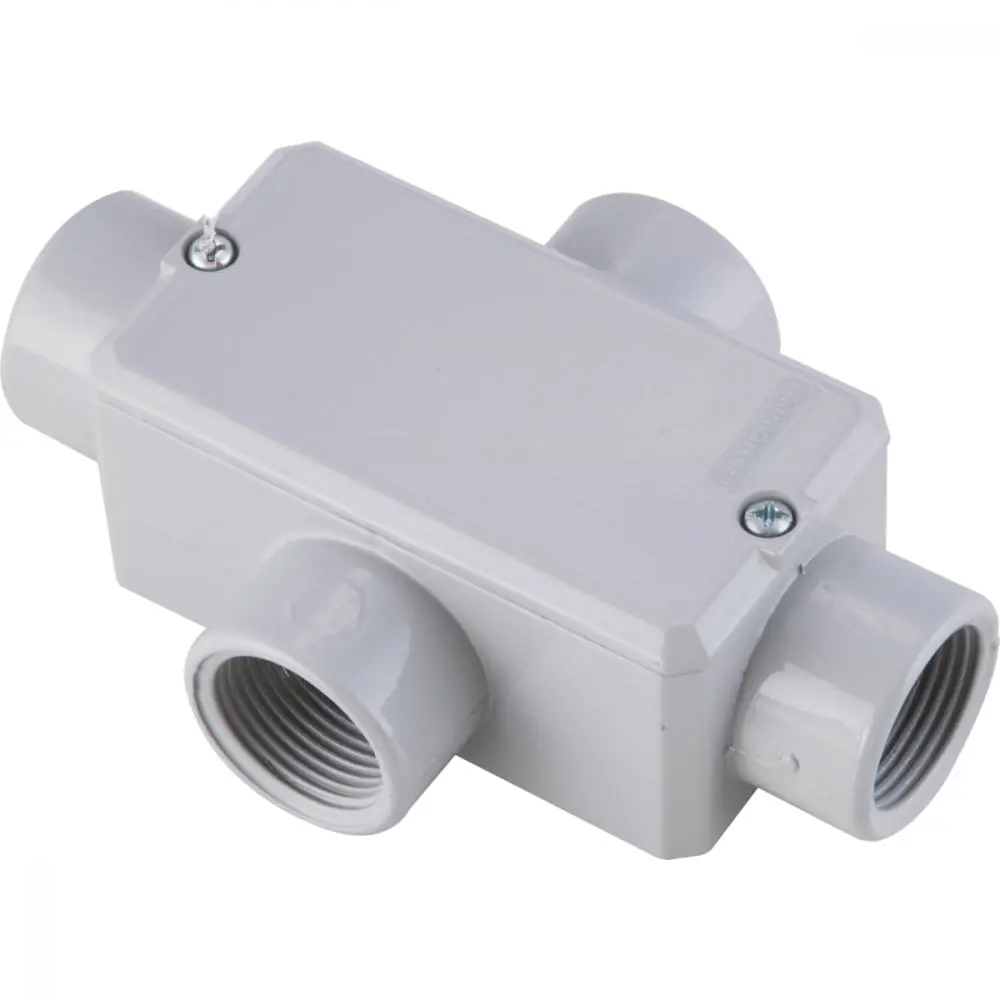 Condulete Fixo 3/4" Tipo "x" - Com Tampa / Rosca Bsp / Com Pintura Eletrostática A Pó