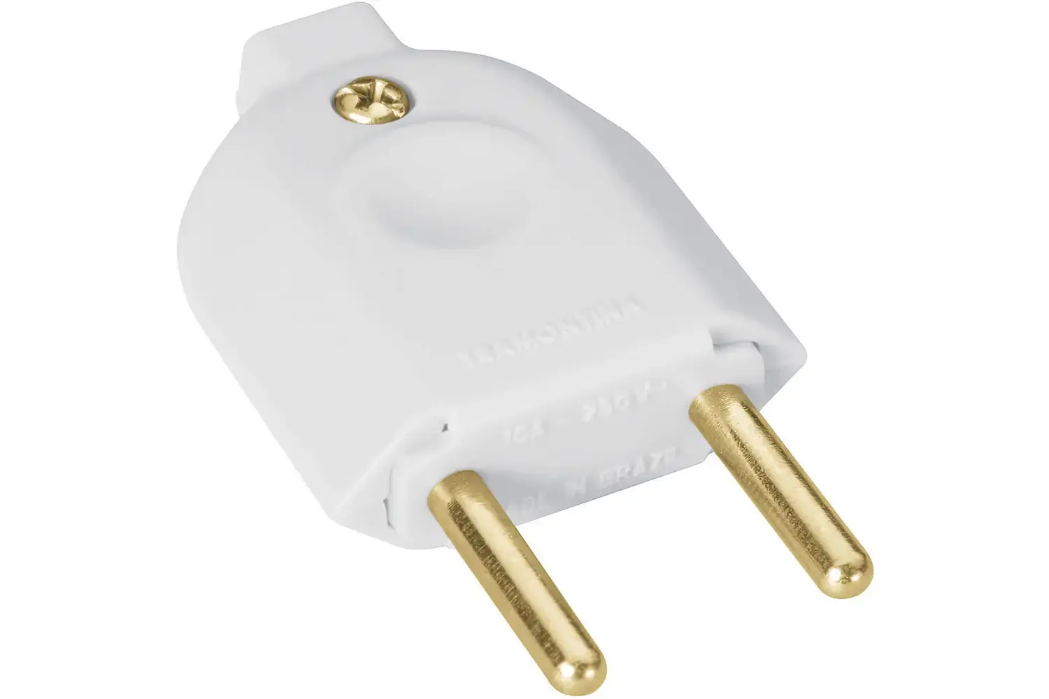Plugue Macho 2p 10a/250v Branco