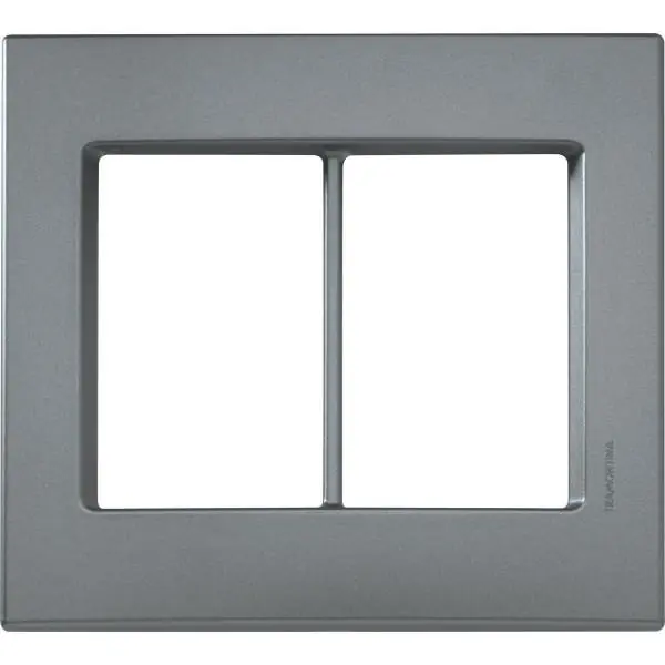 Placa 6 Postos 4x4 Tramontina Izyflat Cinza Grafite