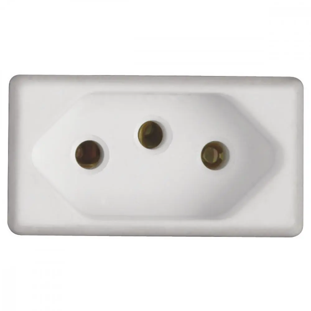 Módulo Para Tomada 2p+t Tramontina Izyflat 20 A 250 V Branco