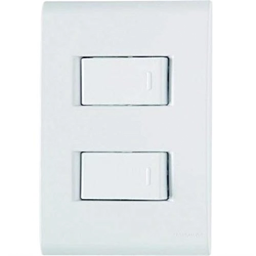 Conjunto Montado Liz 4x2 2 Interruptores Simples 10a