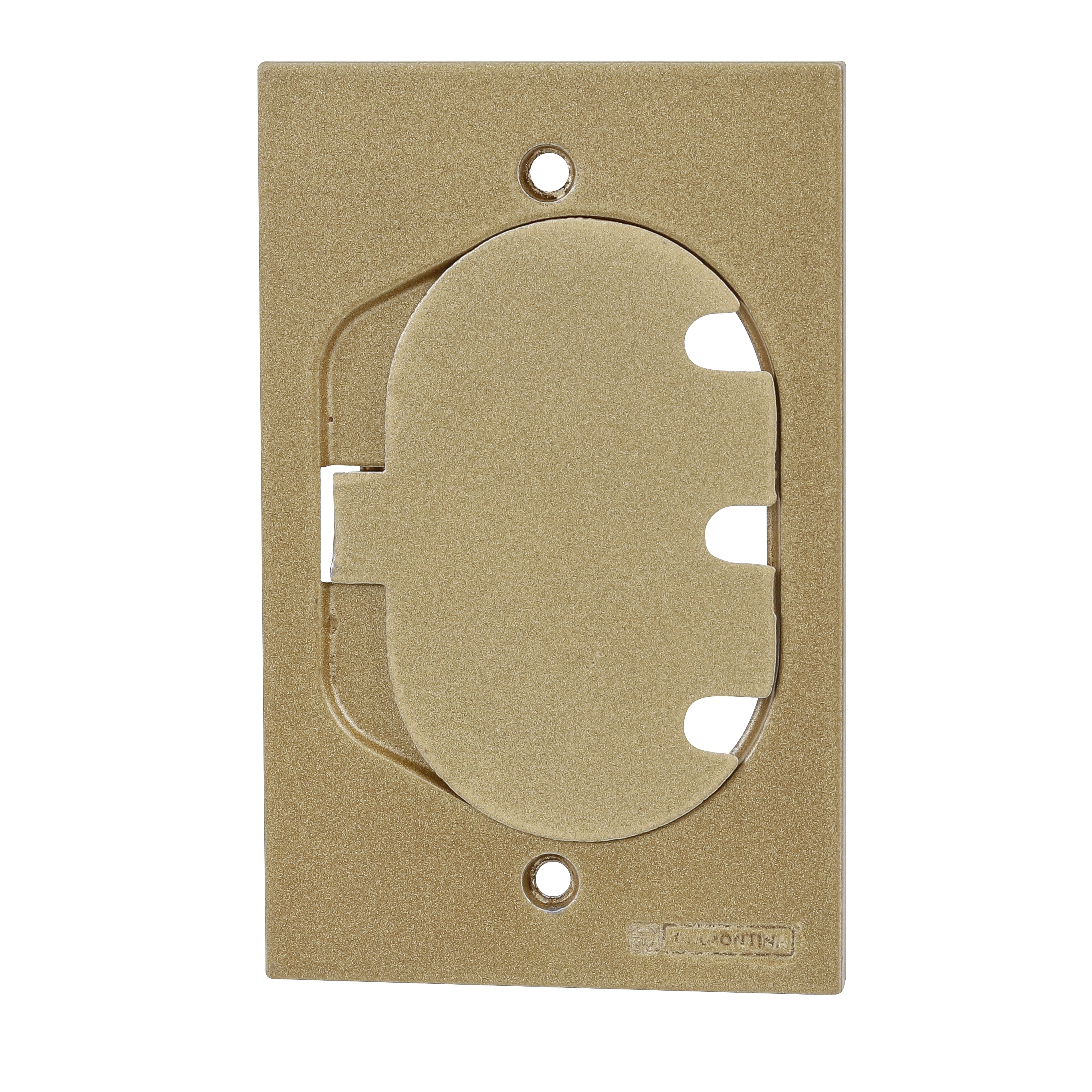 Tampa para Caixa de Piso Alumínio Rj45 4X2 Dourado Tramontina