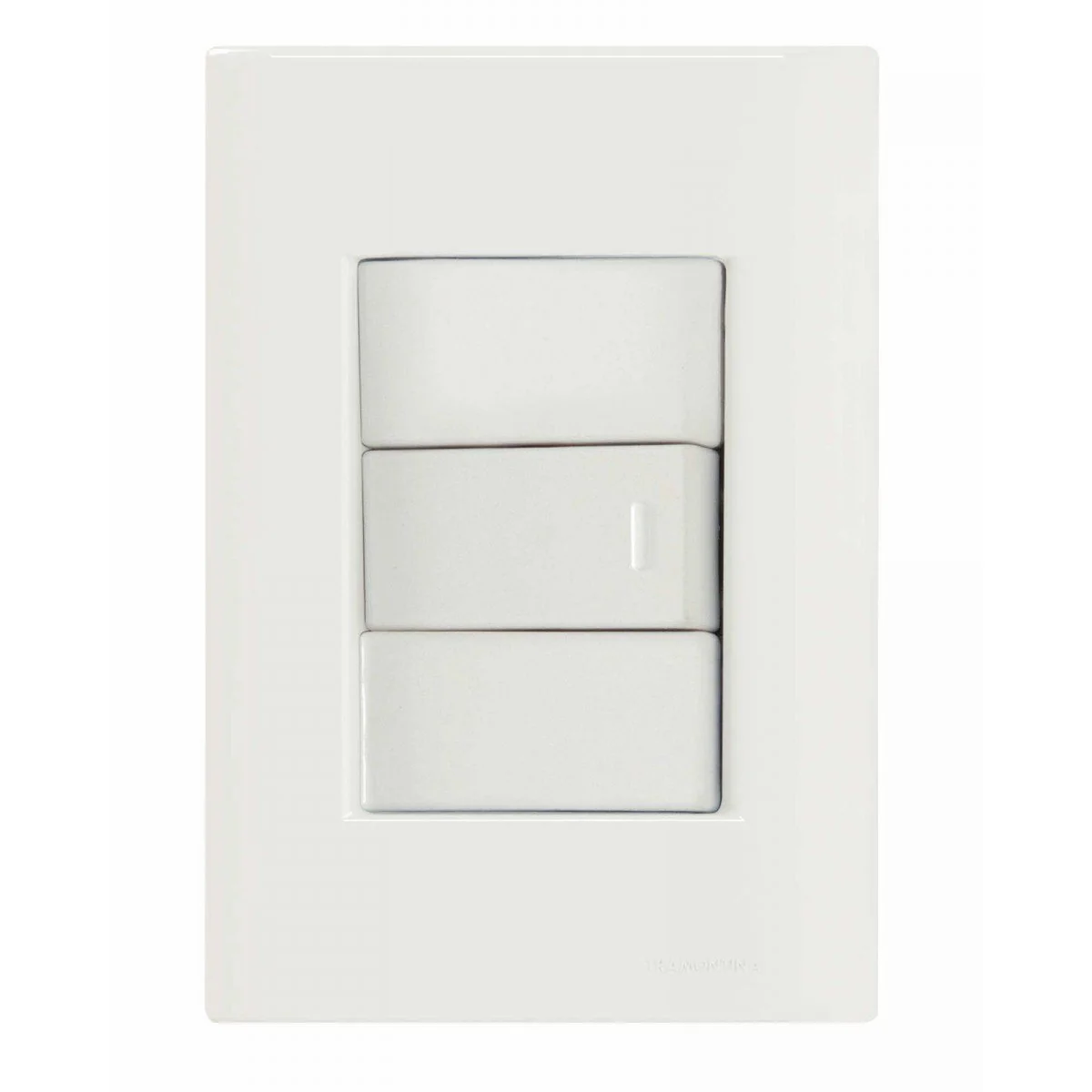 Conjunto 4x2 Com 1 Interruptor Paralelo 10 A 250 V Tramontina Giz Branco Tramontina