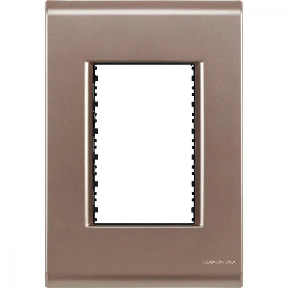 Placa 3 Postos 4x2 Tramontina Liz Ouro Velho