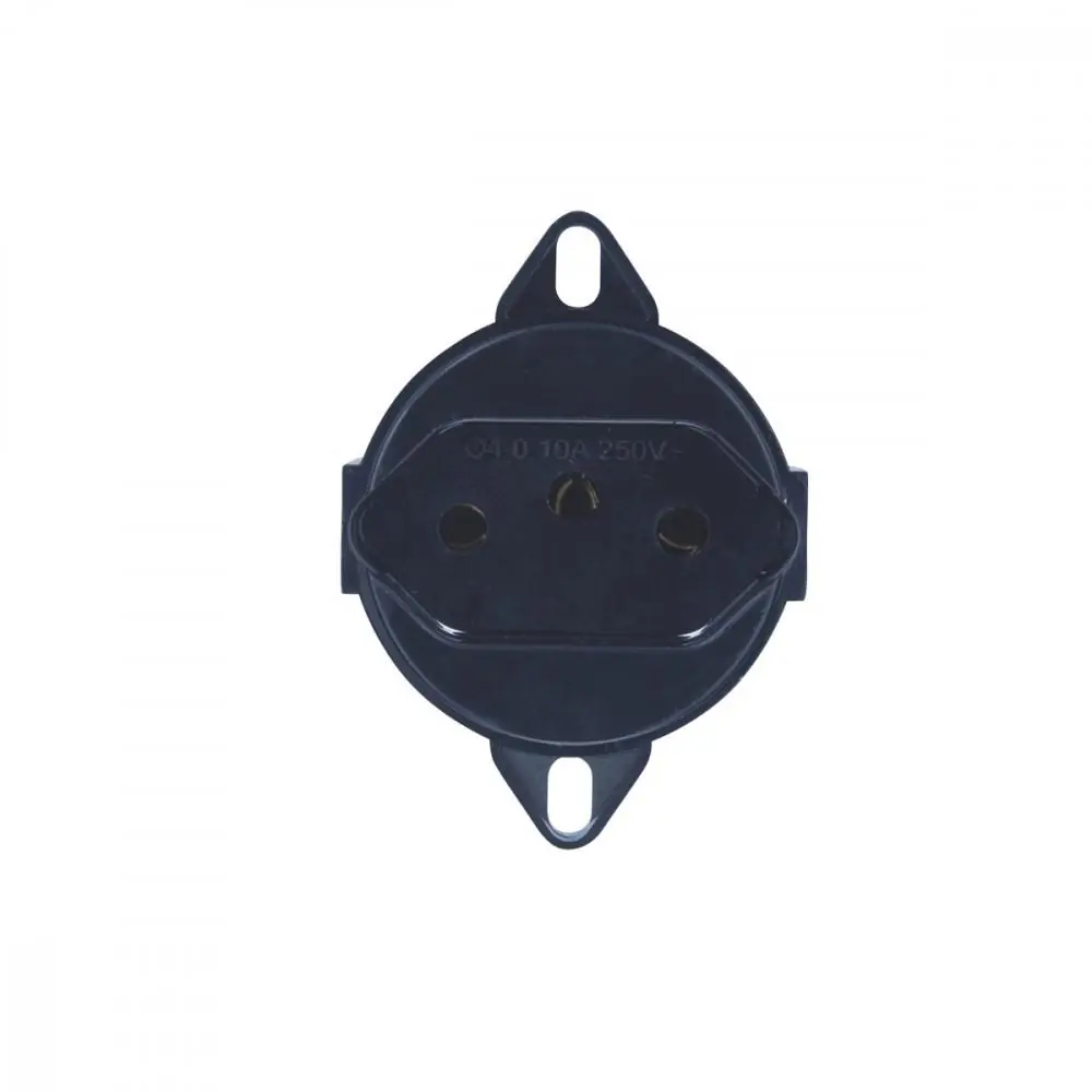 Tomada 2p T 10a 250v Preta