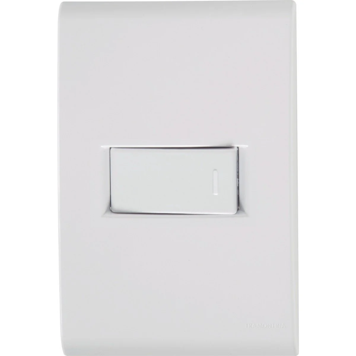 Conjunto 4x2 Com 1 Interruptor Simples Horizontal Tramontina Liz 10 A 250 V Branco Tramontina