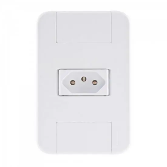 Tomada Simples 4x2 2p+t 20a 250v Tablet Branco Tramontina