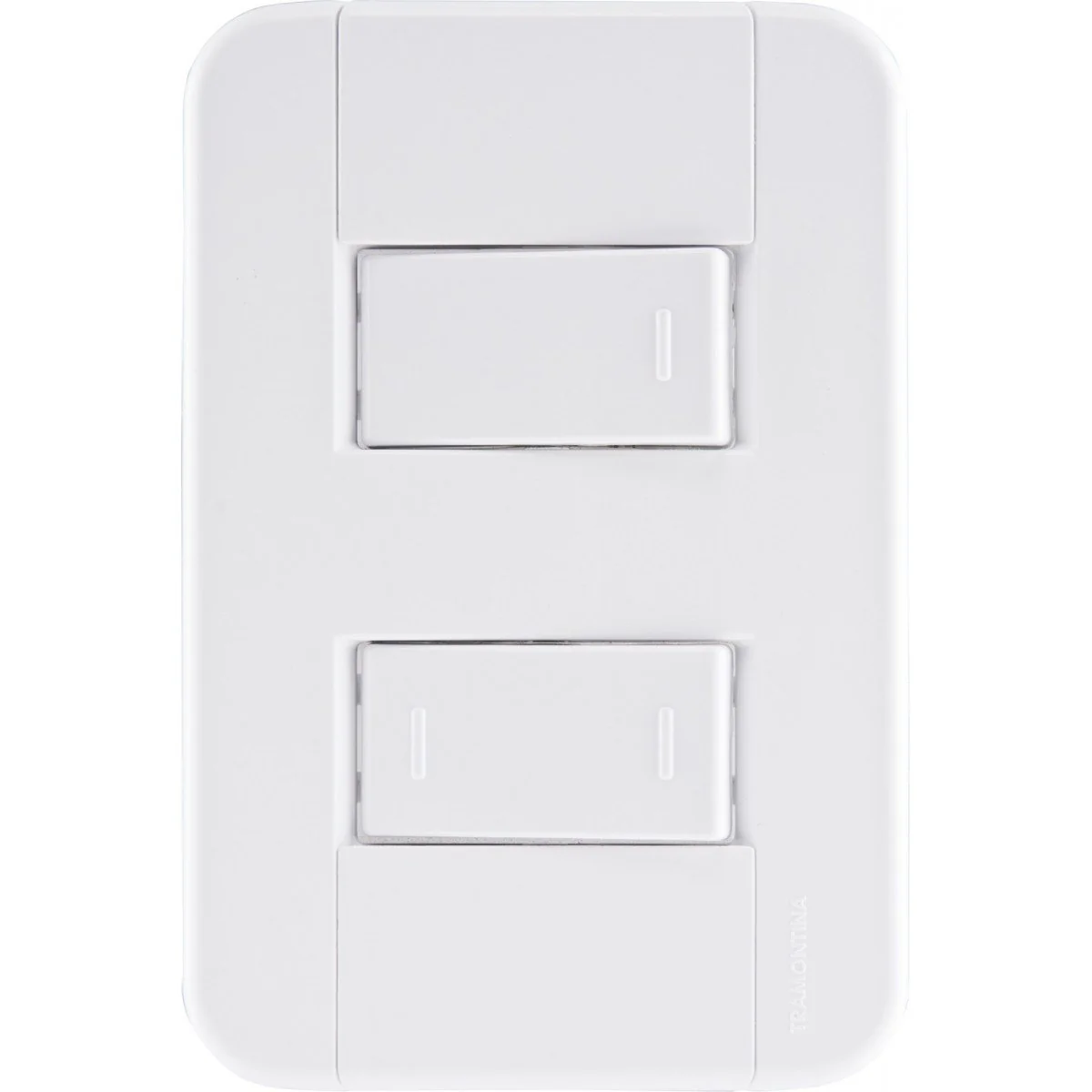 Conjunto 4x2 Com 1 Interruptor Simples 10 A 250 V E 1 Interruptor Paralelo 10 A 250 V Tramontina Tab Tramontina