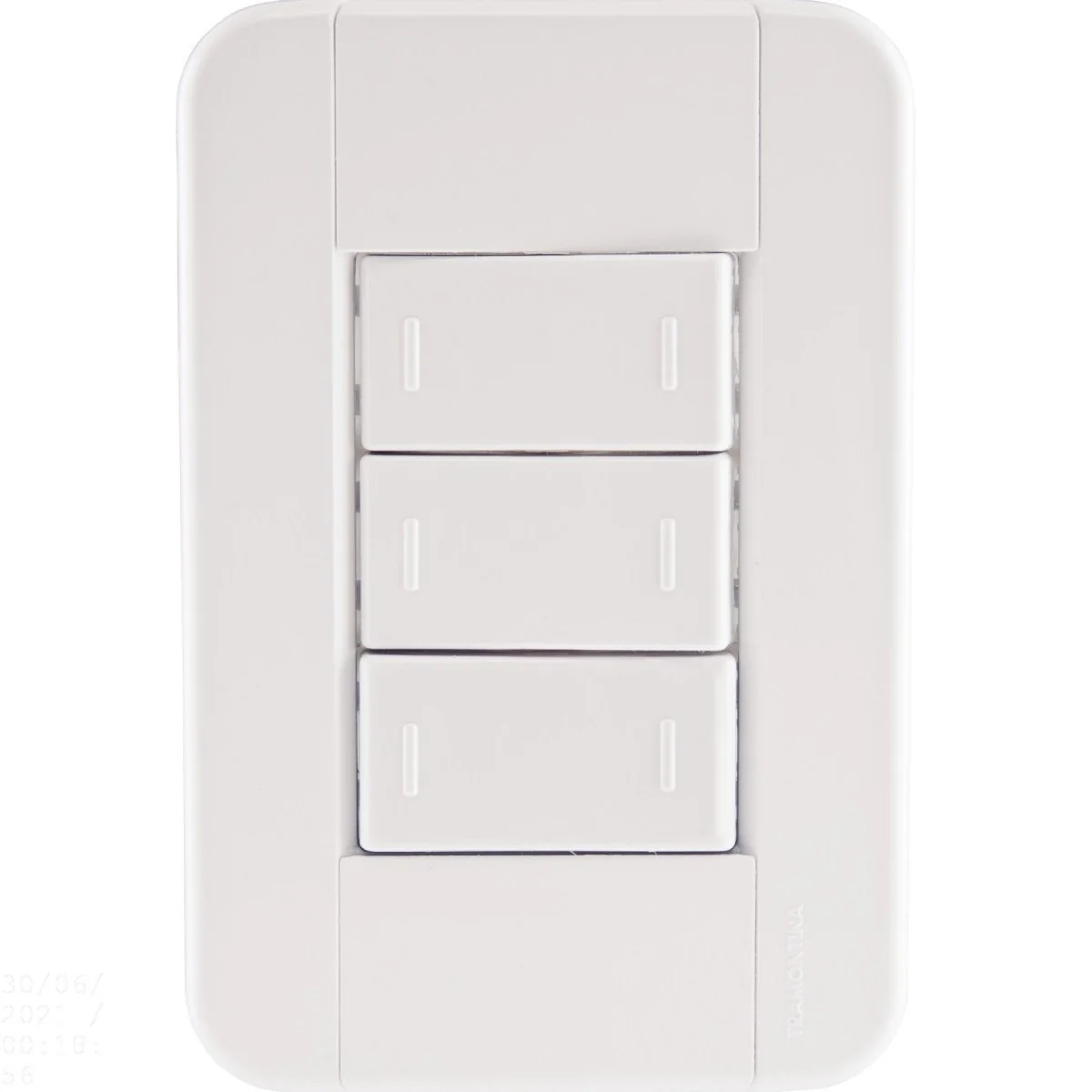 Conjunto 4x2 Com 3 Interruptores Paralelos 10 A 250 V Tramontina Tablet Branco Tramontina