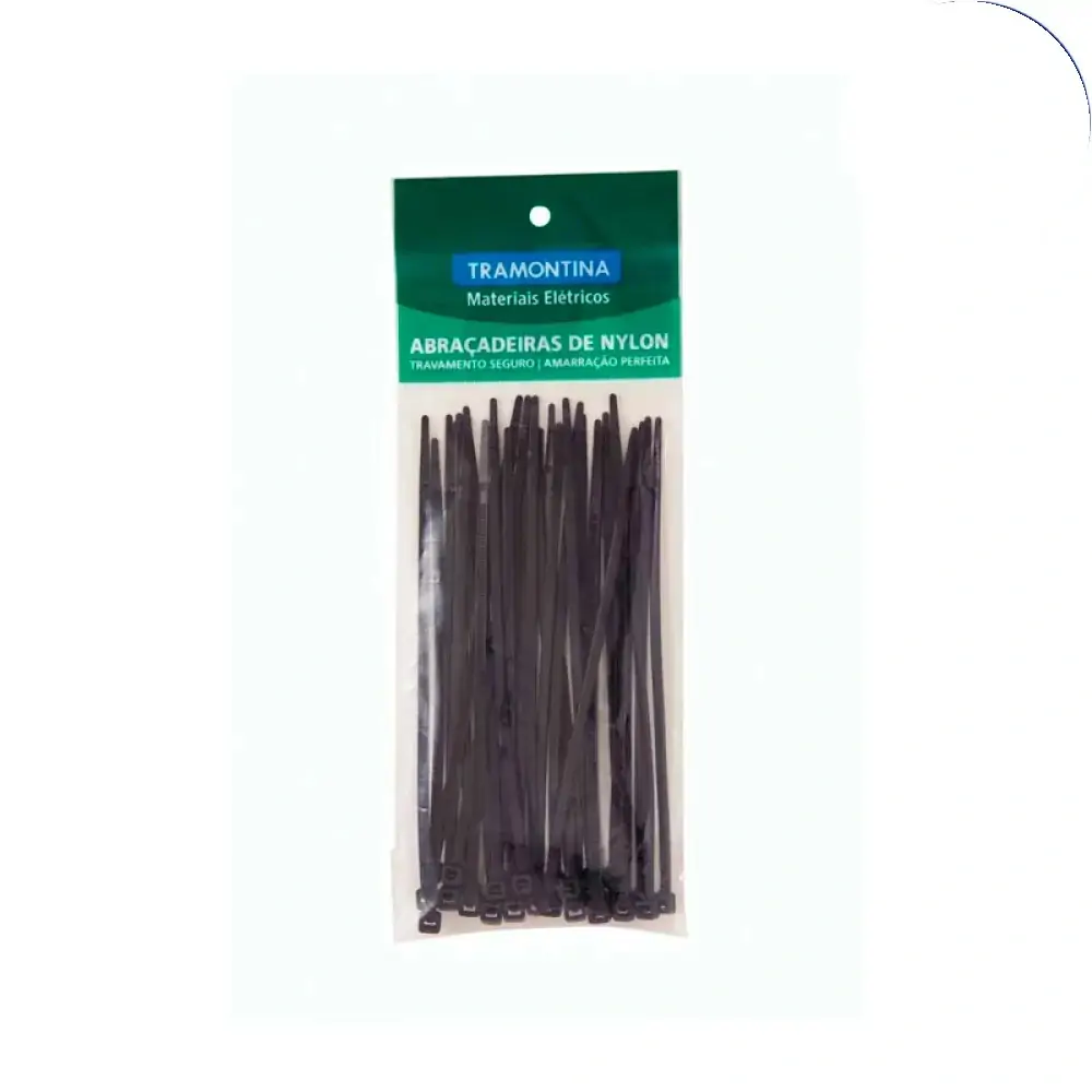 Abracadeira Nylon 295x4,6mm Pto C/30