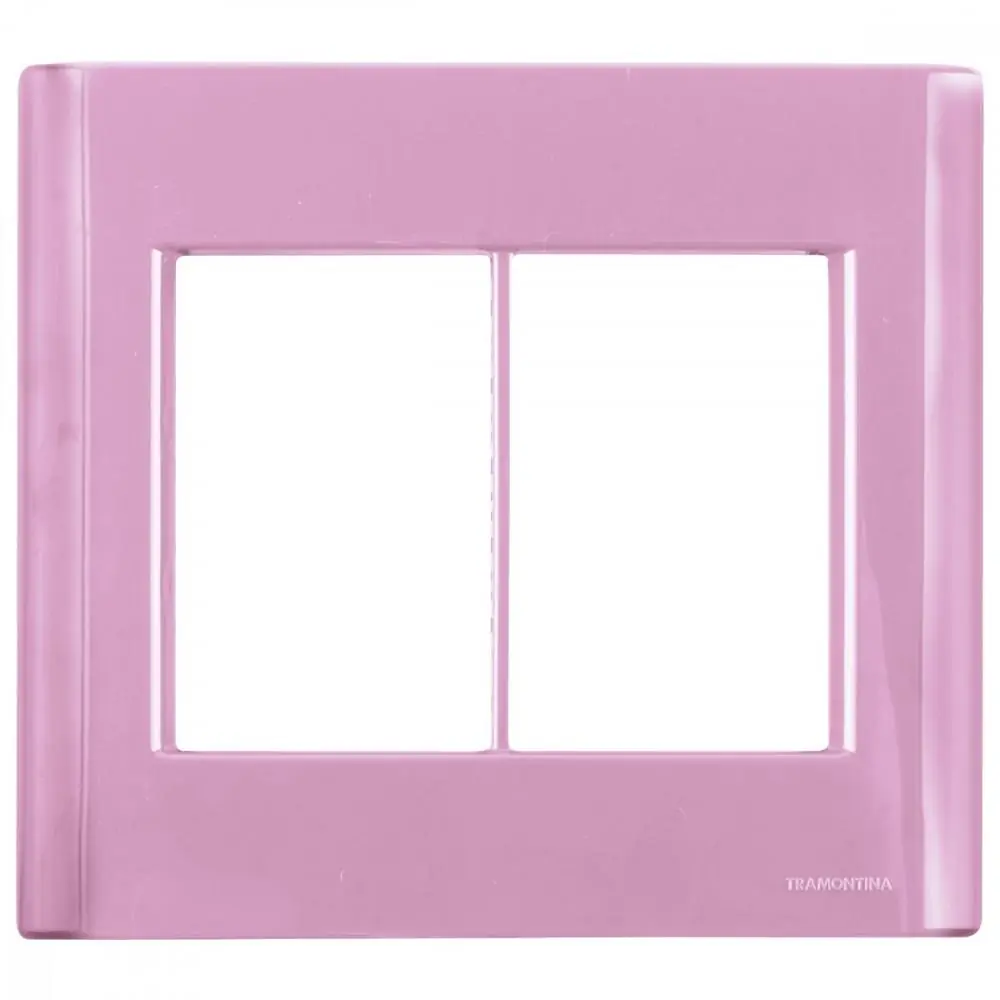 Placa 6 Postos 4x4 Tramontina Giz Rosa