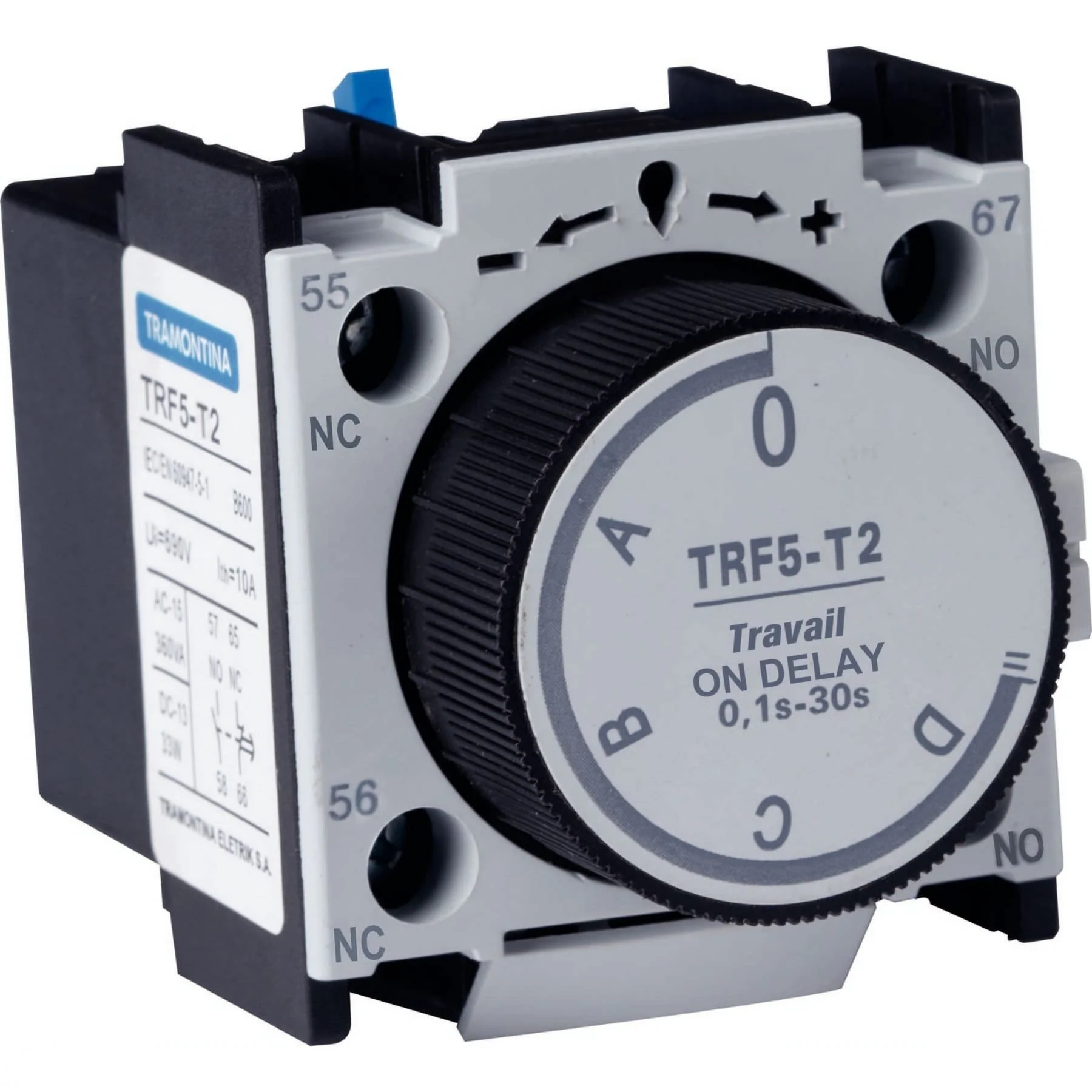 Bloco Contato Temporizado Tramontina On Delay Trf5-t2 - 0,1a 30s - 1na+1nf