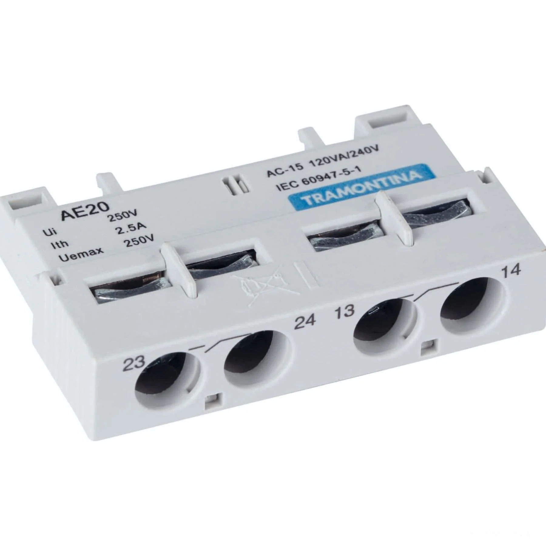 Contato Frontal Tramontina Ae20 Disjuntor Motor Trs2