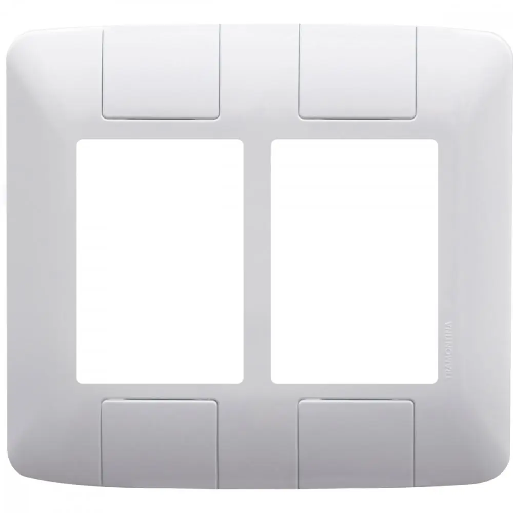 Placa 4x4 6pst. Br Tramontina Elet