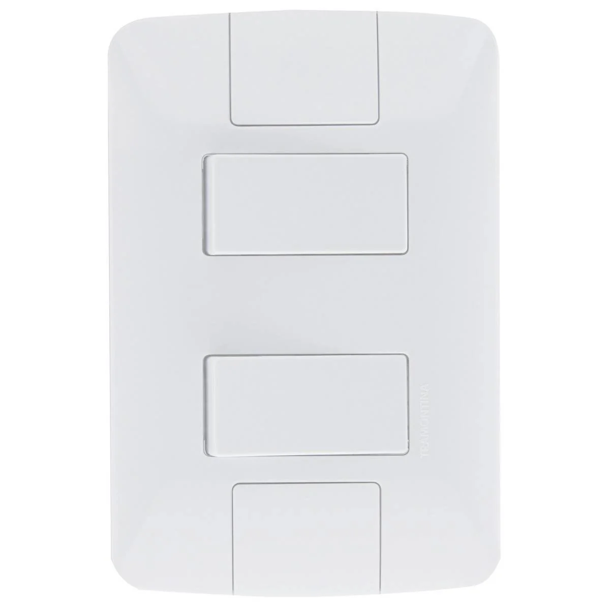 Conjunto Montado Aria 4x2 2 Interruptores Paralelo 6a 250v Afastados Tramontina