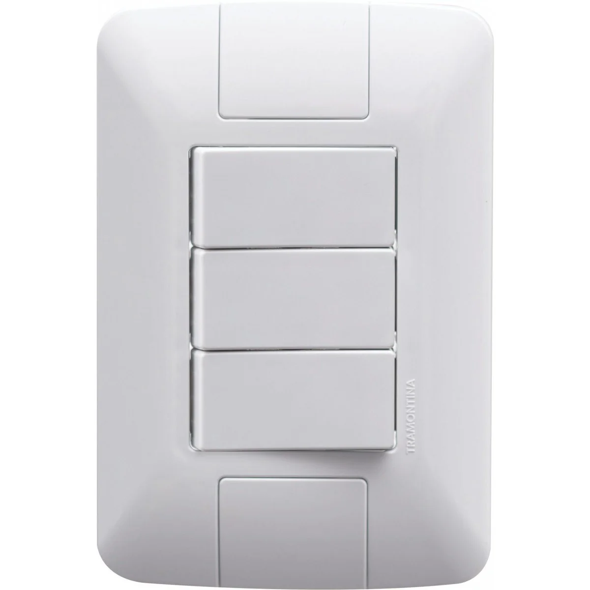 Conjunto 4x2 Com 3 Interruptores Paralelos 6 A 250 V Tramontina Aria Branco Tramontina