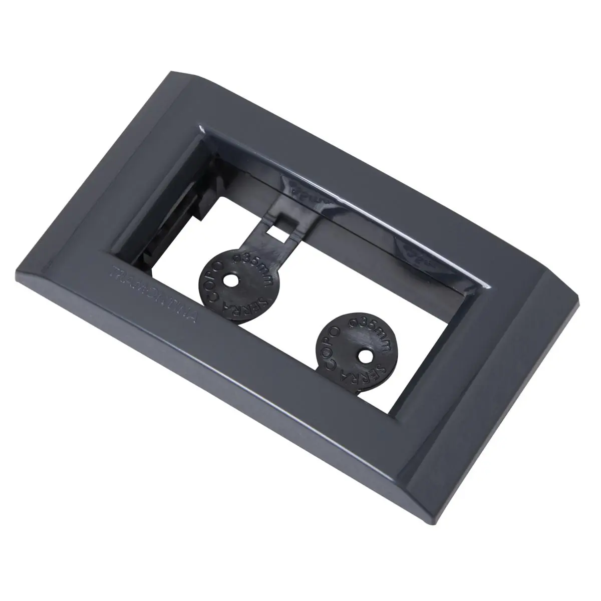 Placa Para Movel 1 Posto Tramontina Liz Grafite