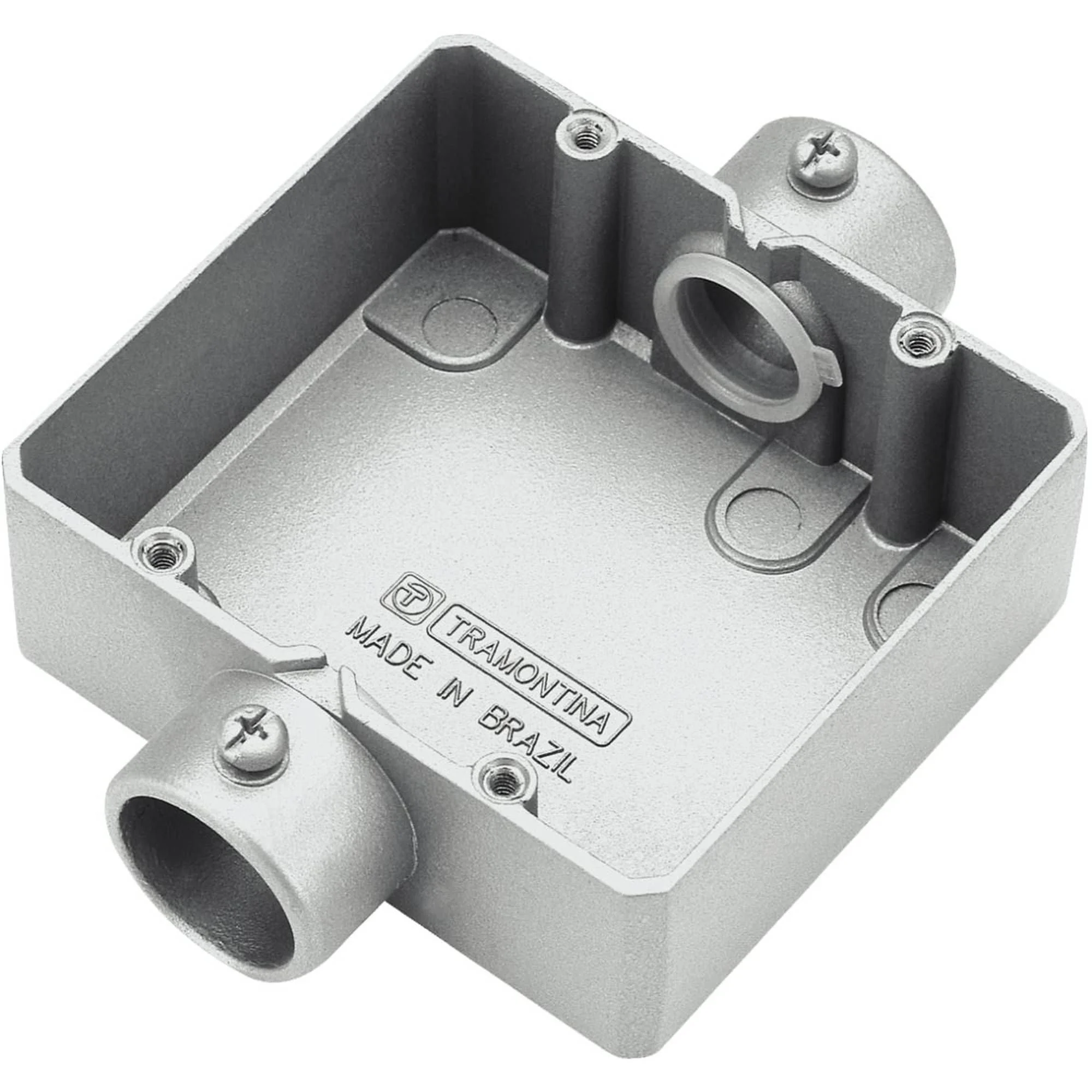 Condulete Duplo 3/4 Polegada Tipo cd - Sem Tampa / Rosca Bsp / Sem Pintura