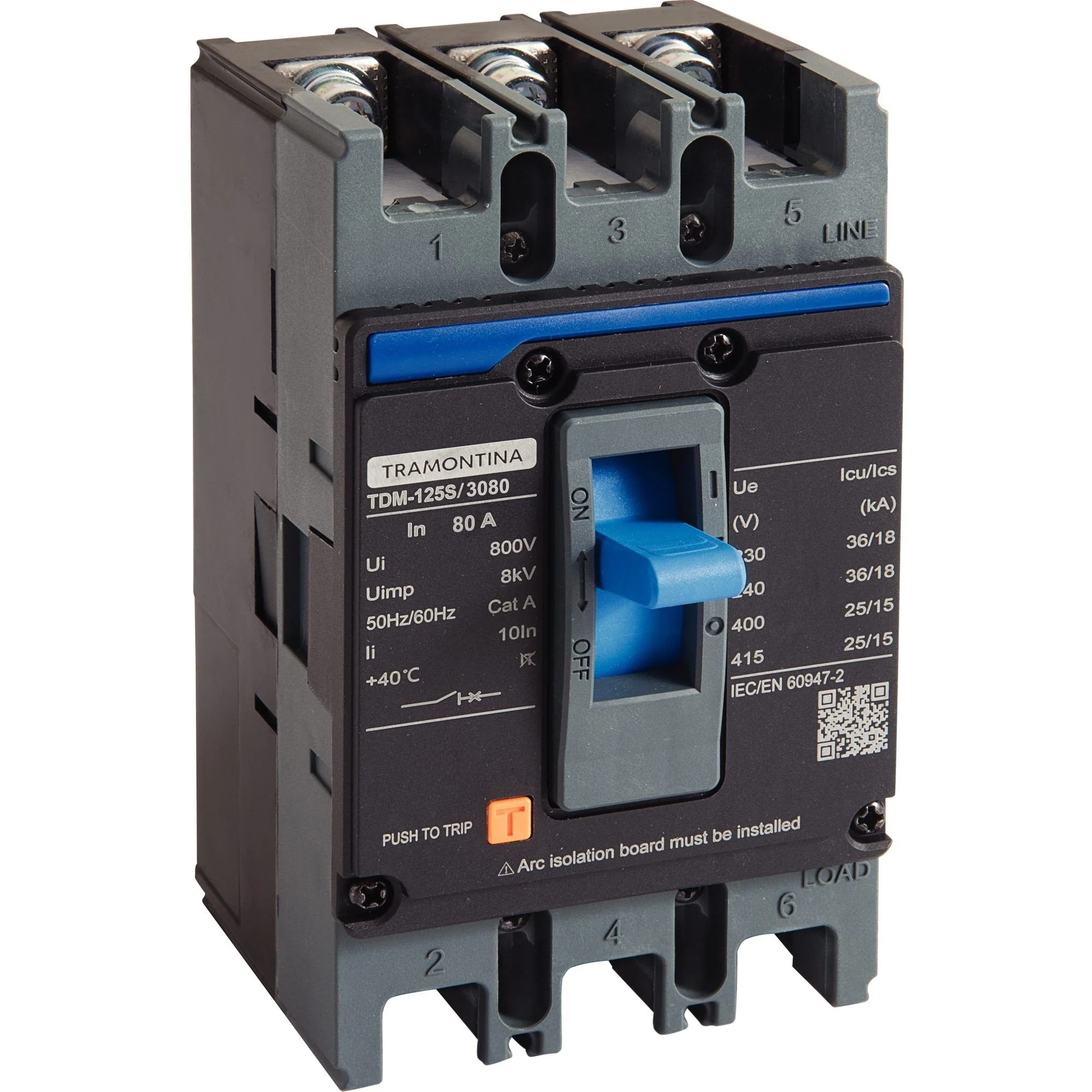 Caixa Moldada Tramontina Tdm 125s 3080 3p 80a 36