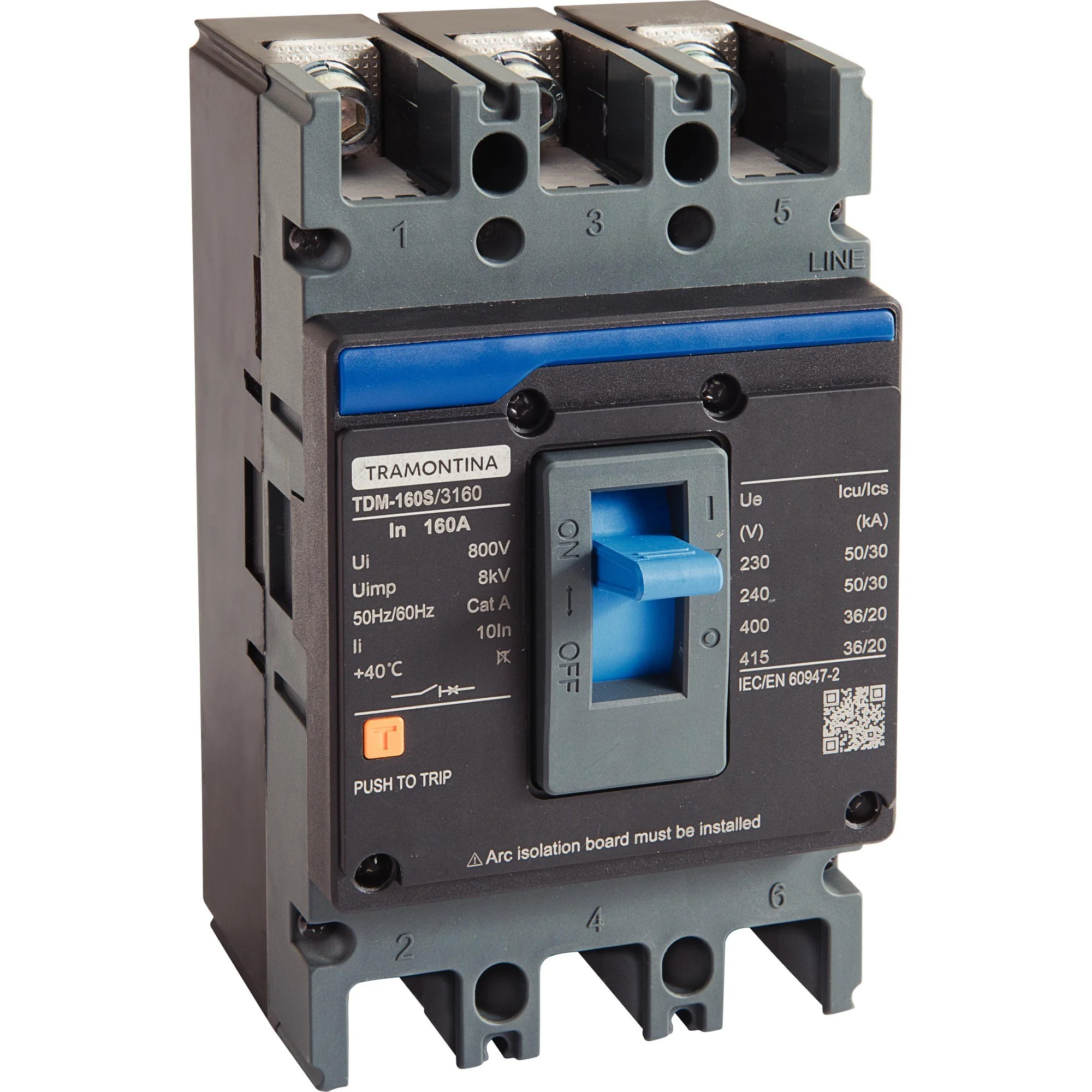 Caixa Moldada Tramontina Tdm 160s 3160 3p 160a 50 Ka