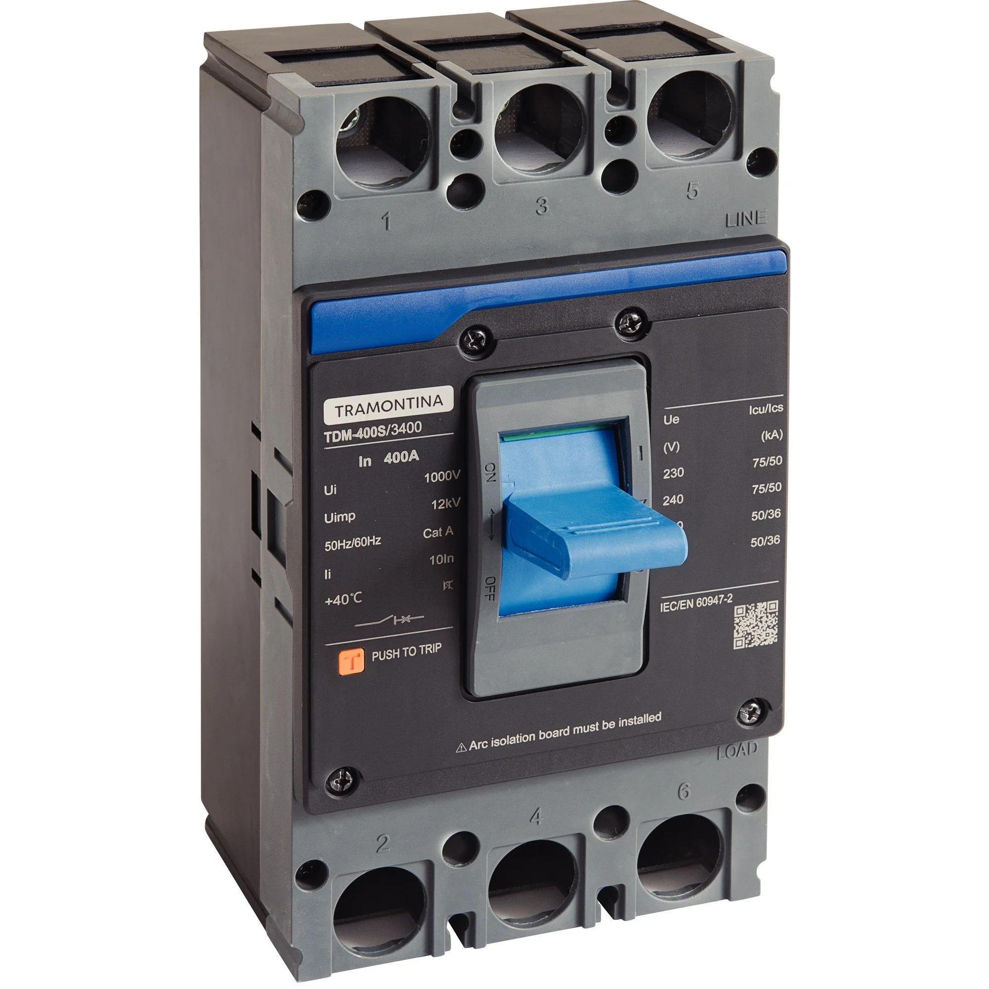 Caixa Moldada Tramontina Tdm 400s 3400 3p 400a 75 Ka