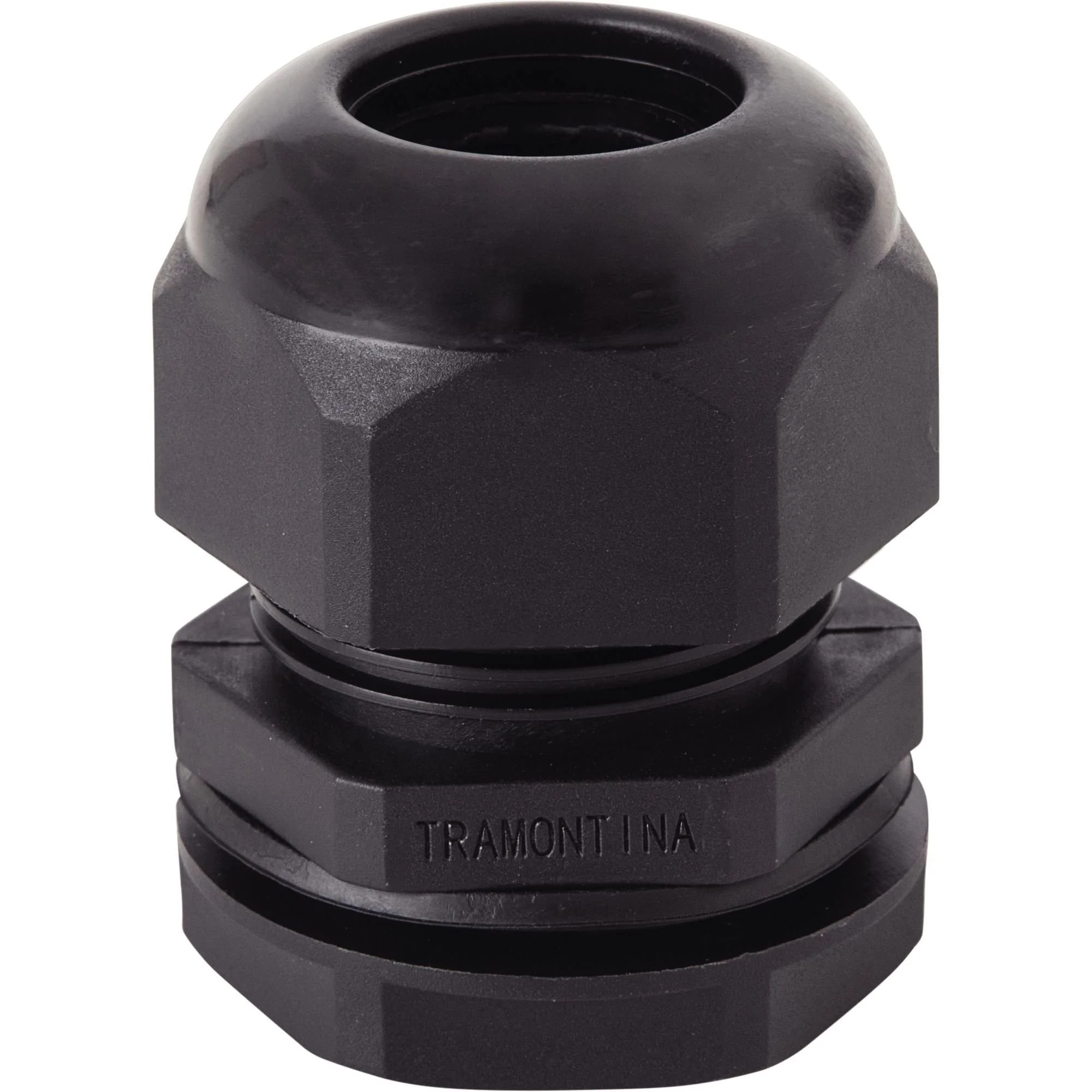 Conector Prensa-cabo 1.1/2 Polegada Tramontina Termoplástico Preto Bucha