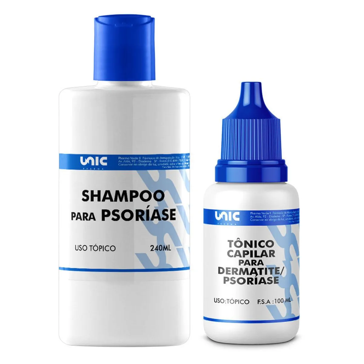 Kit Capilar para Psoríase - Tônico 100ml + Shampoo 240ml