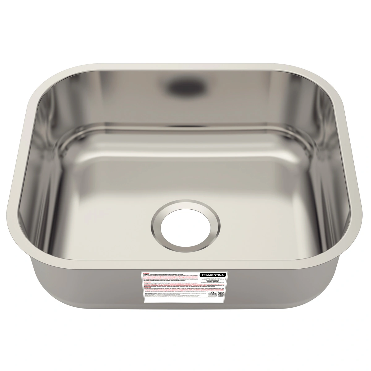 Cuba De Embutir Basic Aço Inox Com Válvula E Sifão 40bl - Tramontina 94081/556
