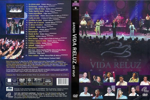 Dvd Banda Vida Reluz Ao Vivo Paulinas Comep