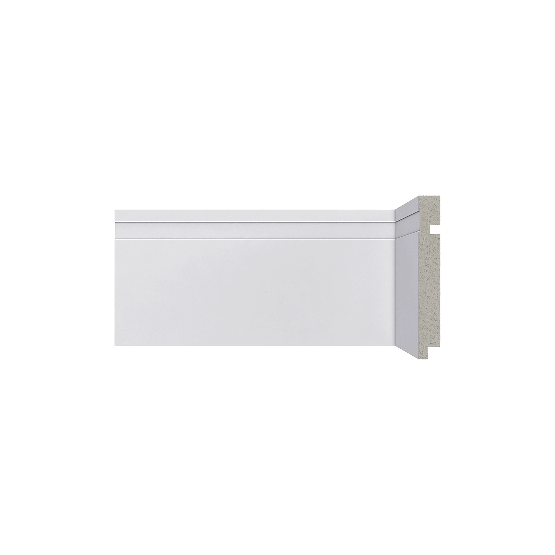 Rodapé Universal 240x12,5x1,6cm Poliestireno 493 RP/BR Santa Luzia