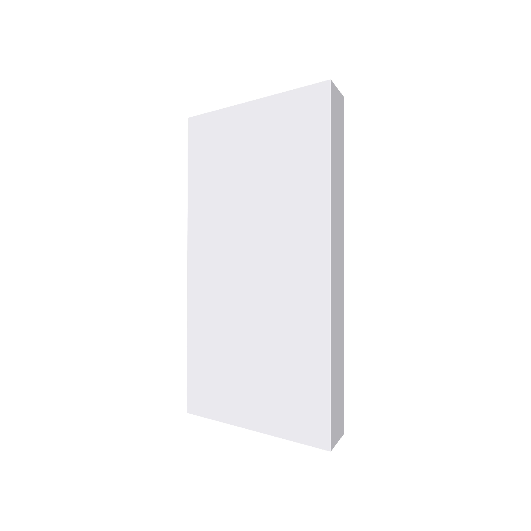 Sócalo 186 de Poliestireno Branco 8x16x2cm Santa Luzia