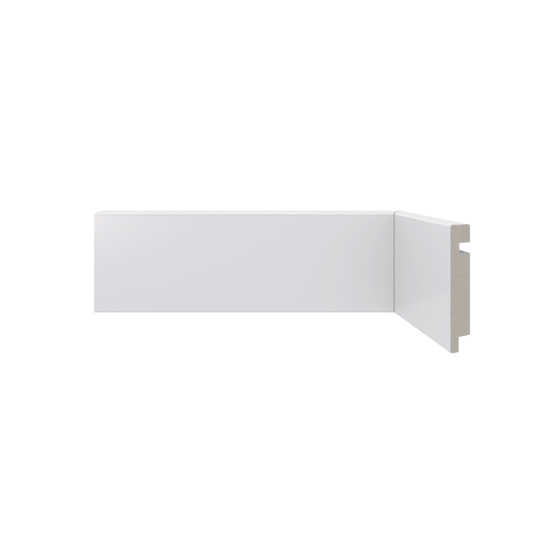 Rodapé de Poliestireno 451 Liso Branco 240x7cm Santa Luzia
