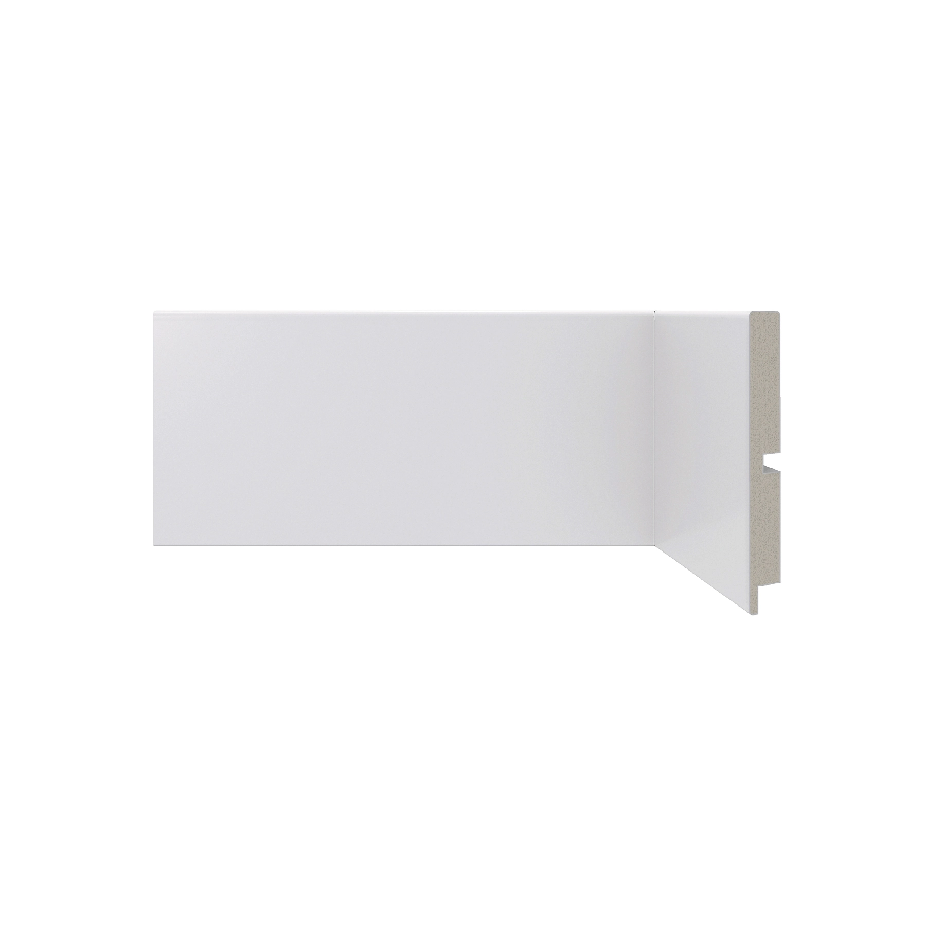 Rodapé de Poliestireno 454 Liso Branco 240x10cm Santa Luzia