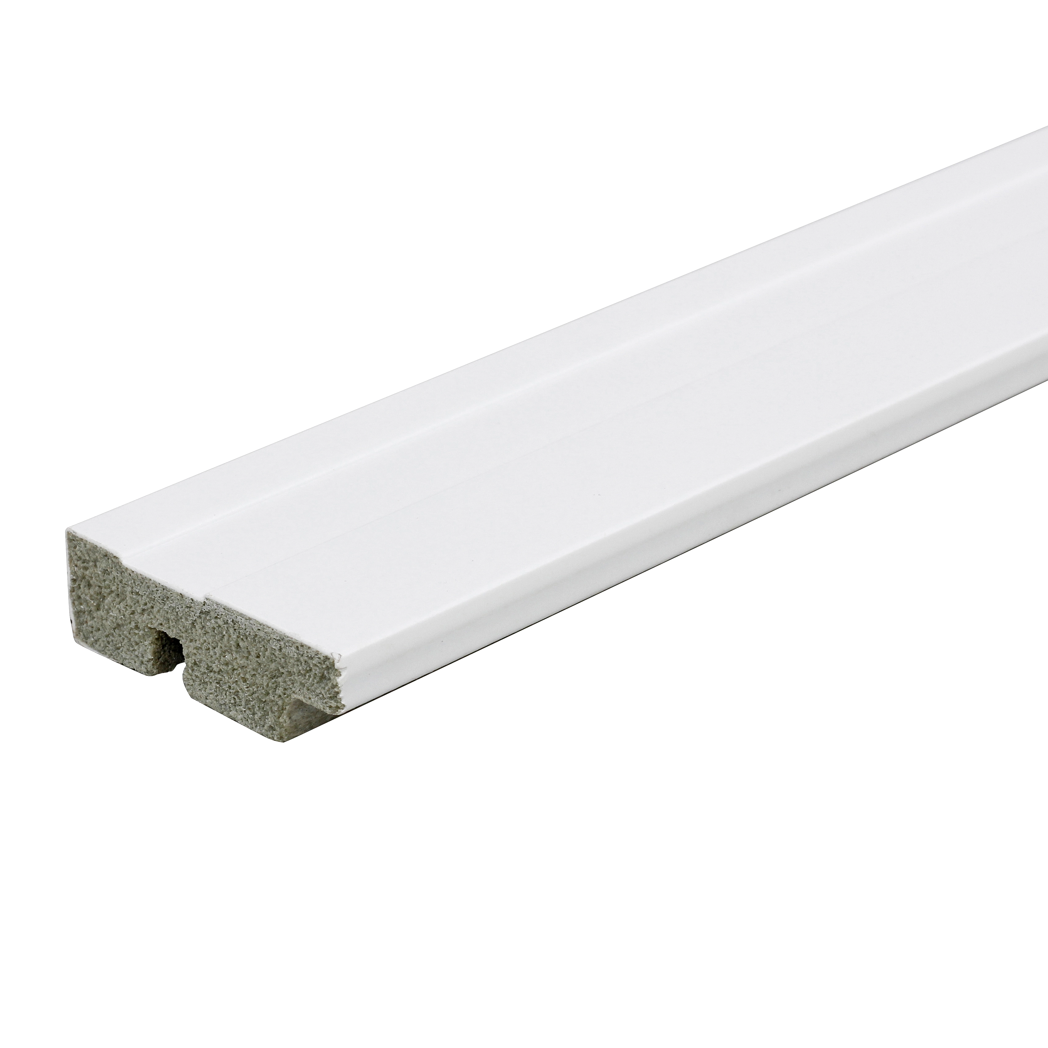 Rodapé de Poliestireno Branco 455 5x240cm Santa Luzia