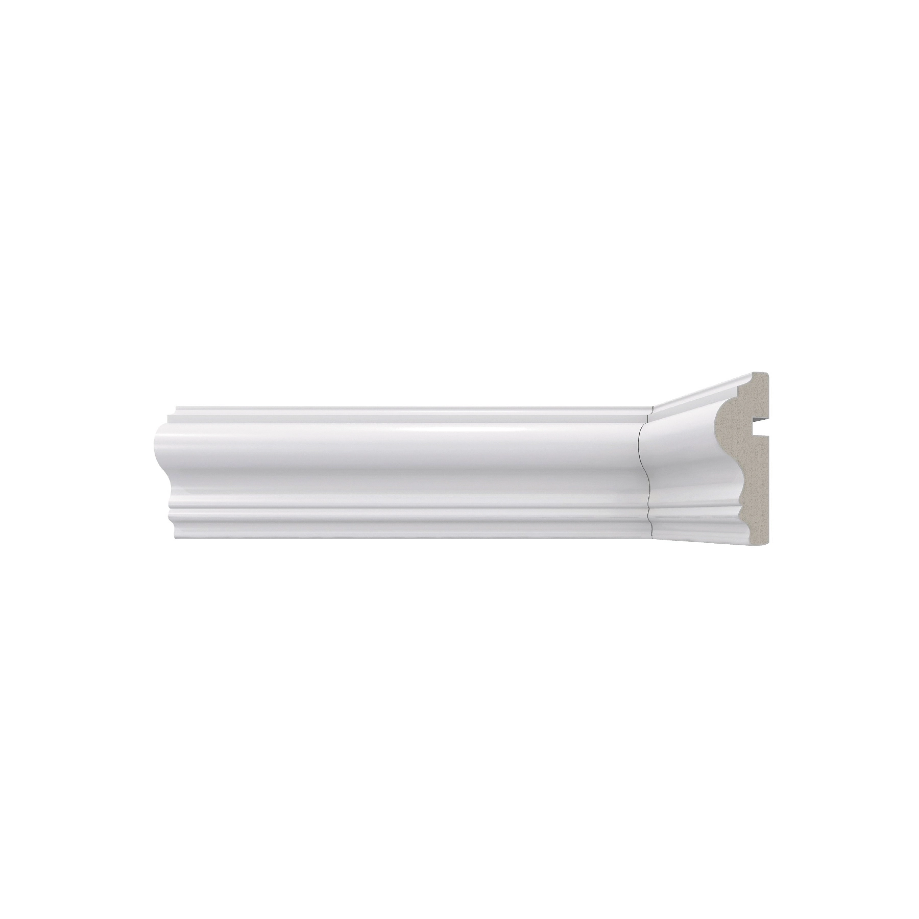Rodameio de Poliestireno Branco 467 6x240cm Santa Luzia