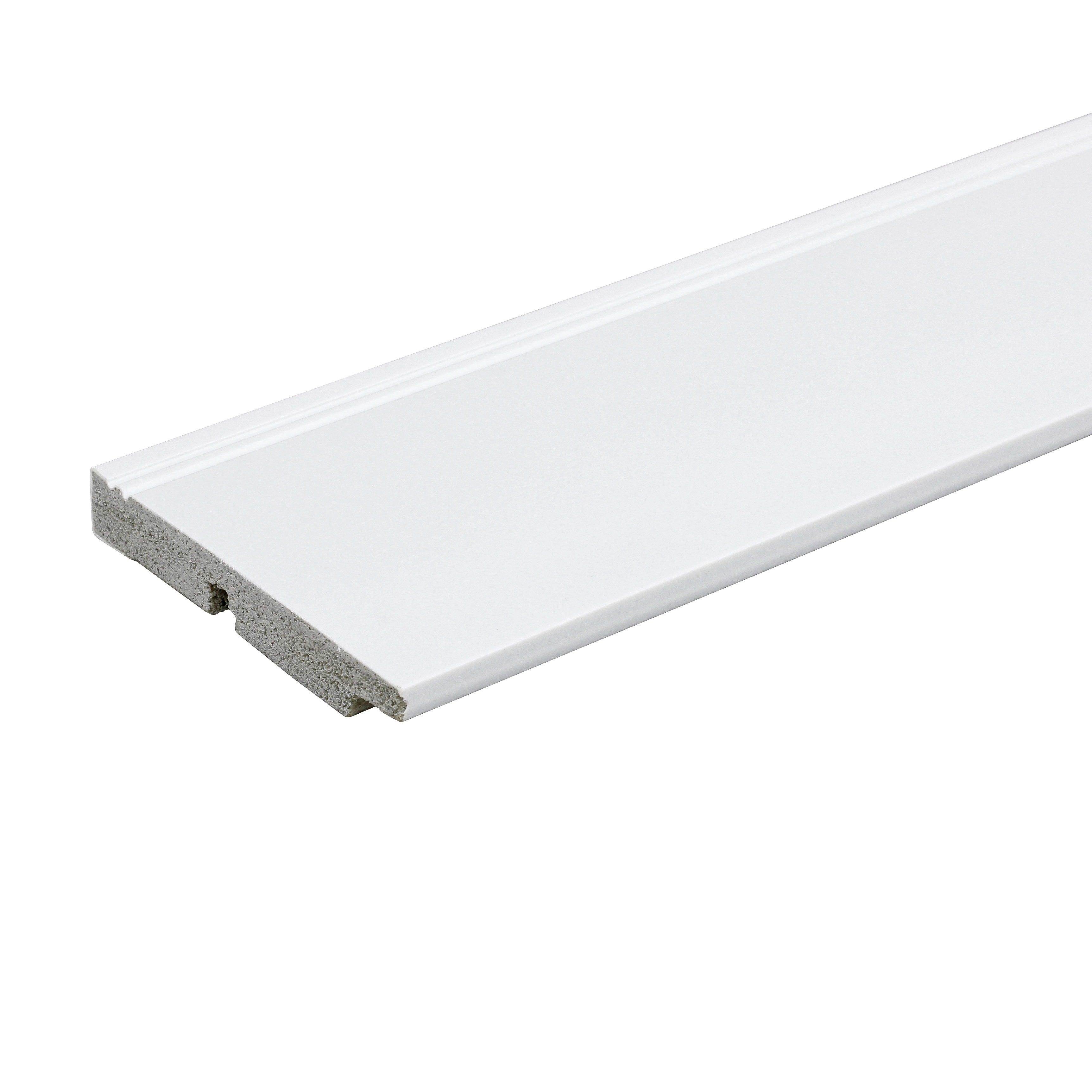 Rodapé de Poliestireno Branco 460 10x240cm Santa Luzia
