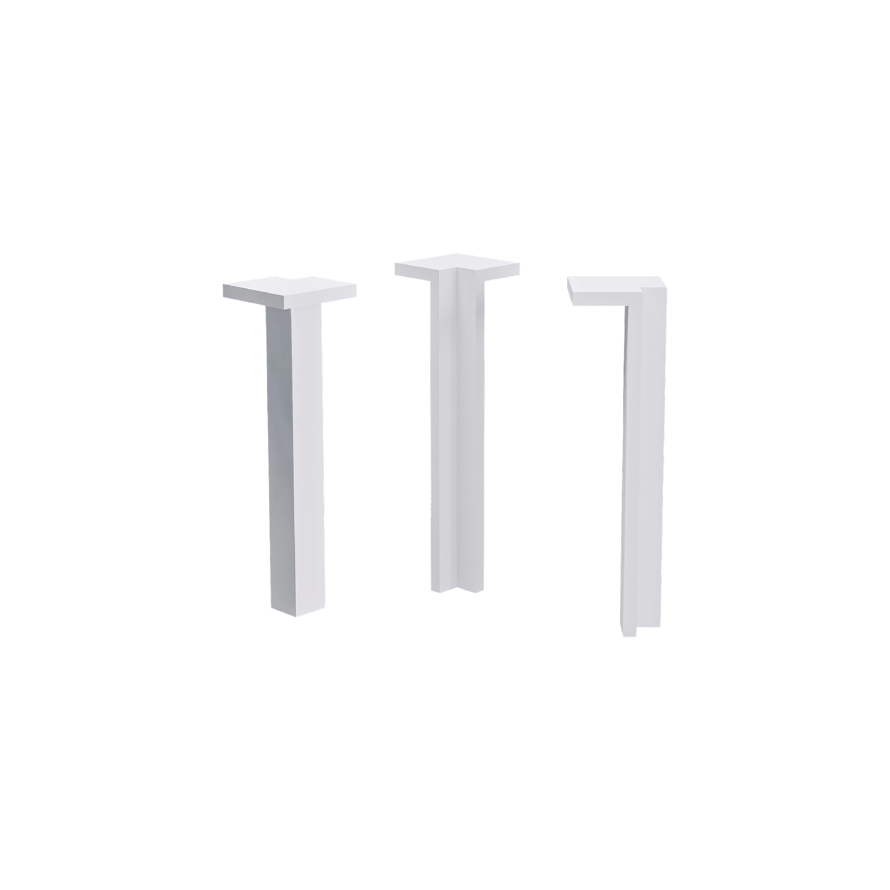 Terminal Canto Interno Branco 10cm Santa Luzia
