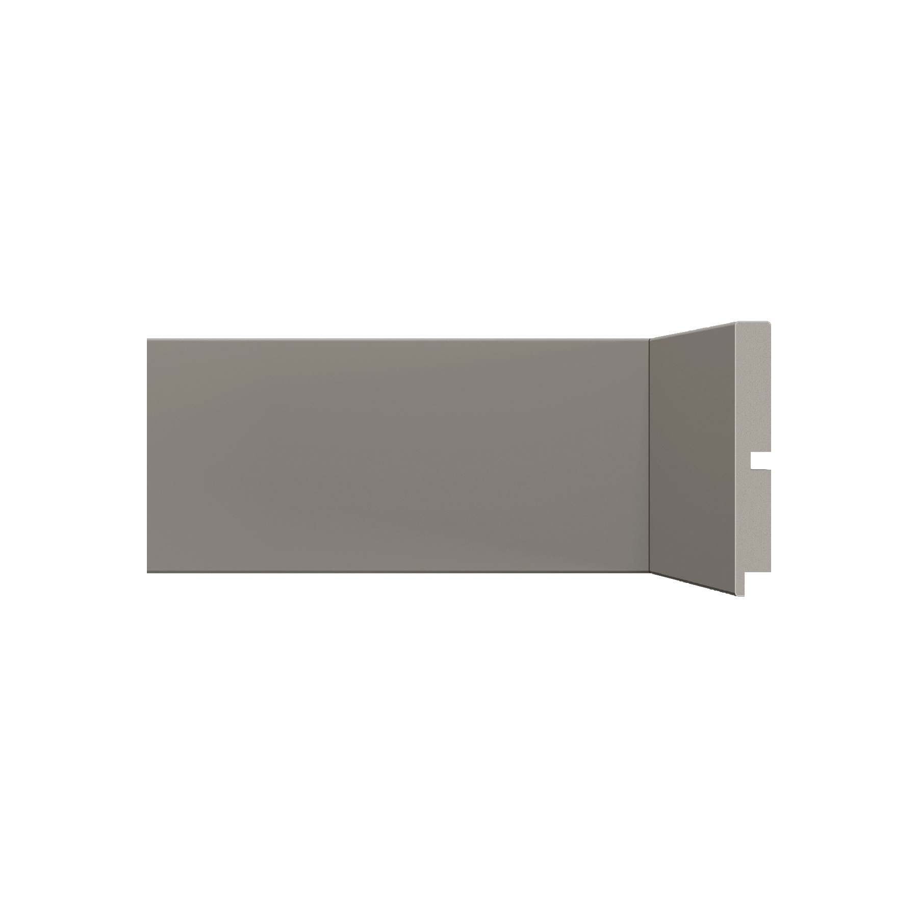 Rodapé Poliestireno Liso 454 Titanium 240x10cm Santa Luzia