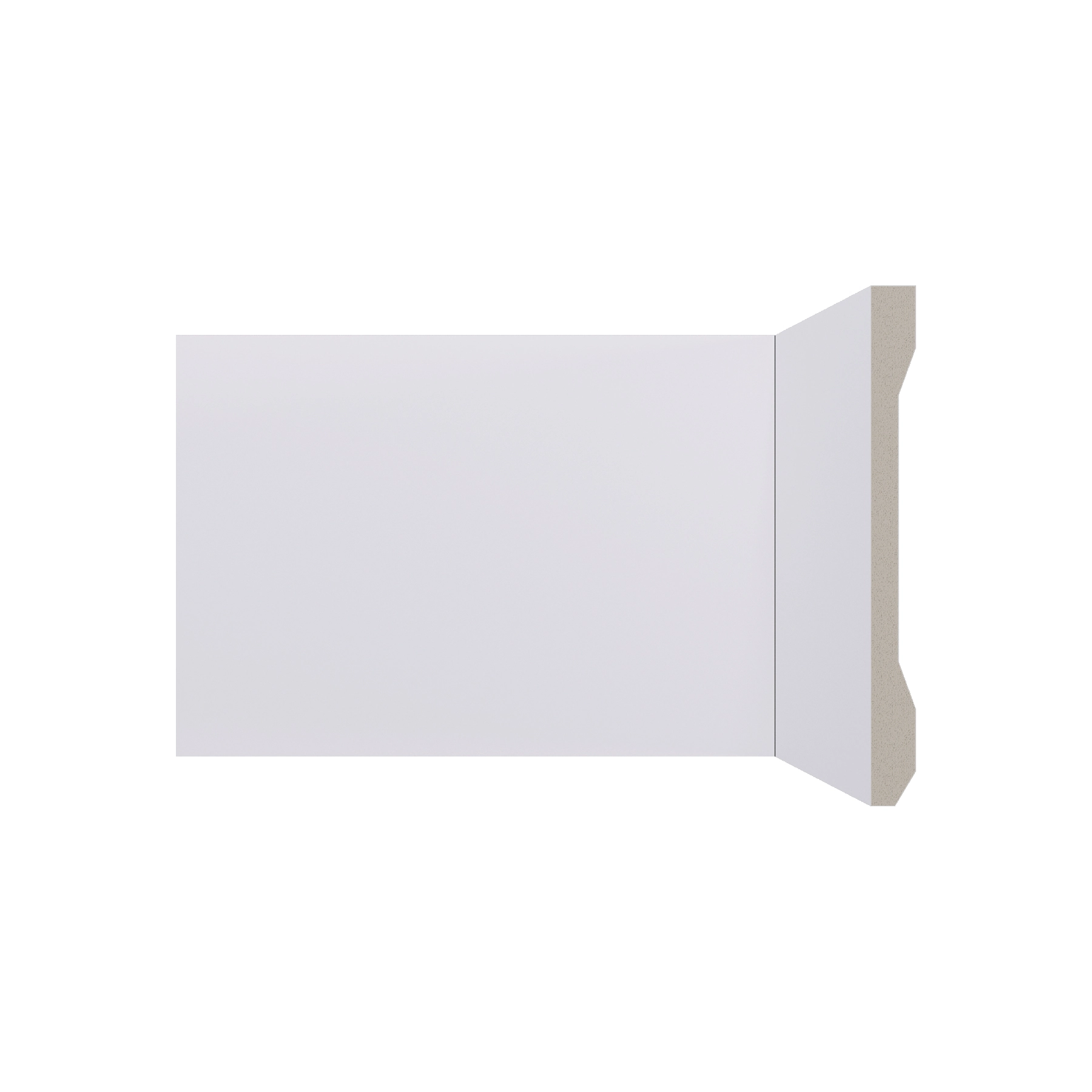 Rodapé de Poliestireno Branco Liso B 151 RP/P 15x220cm Bellitas
