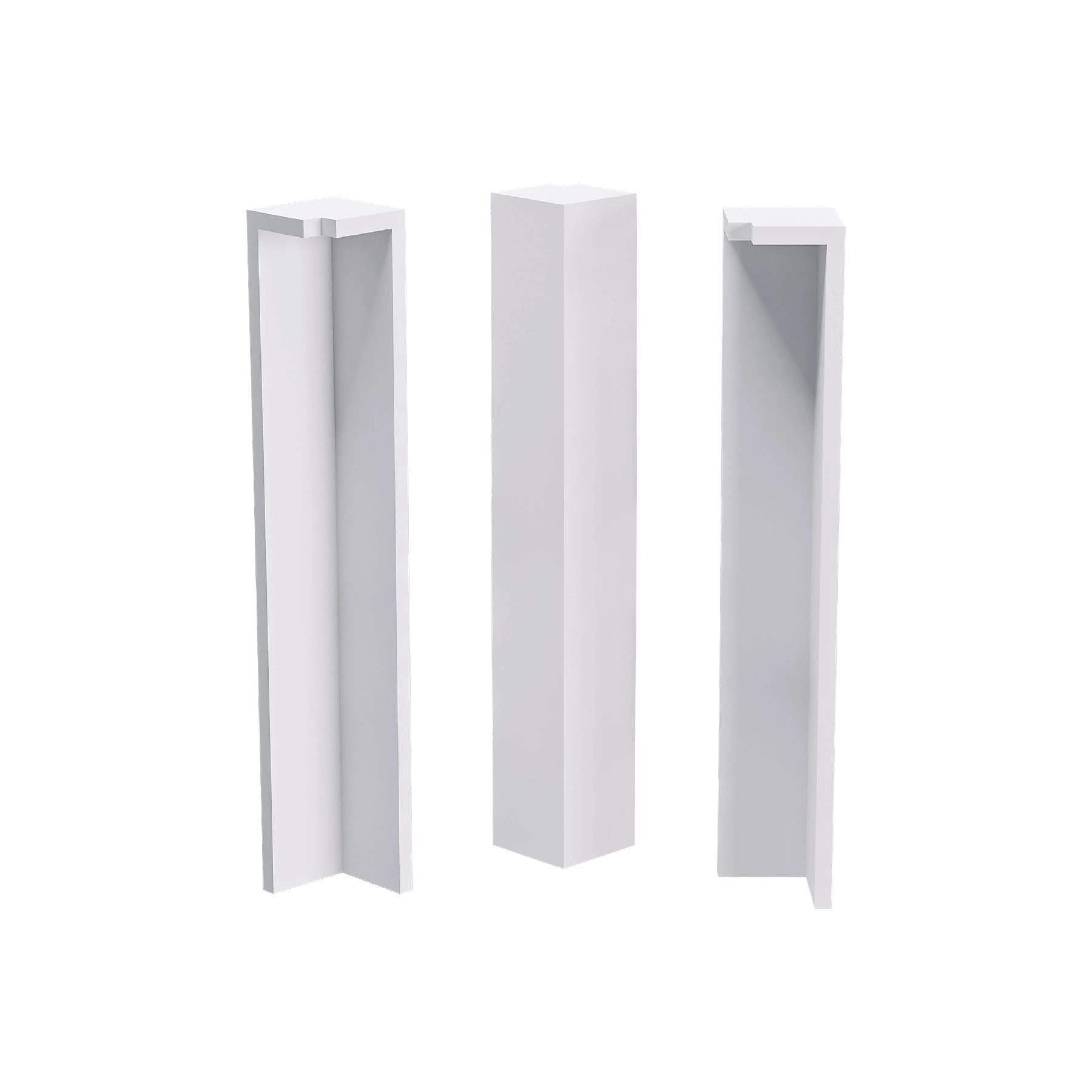 Terminal Canto Externo Branco 15cm Santa Luzia