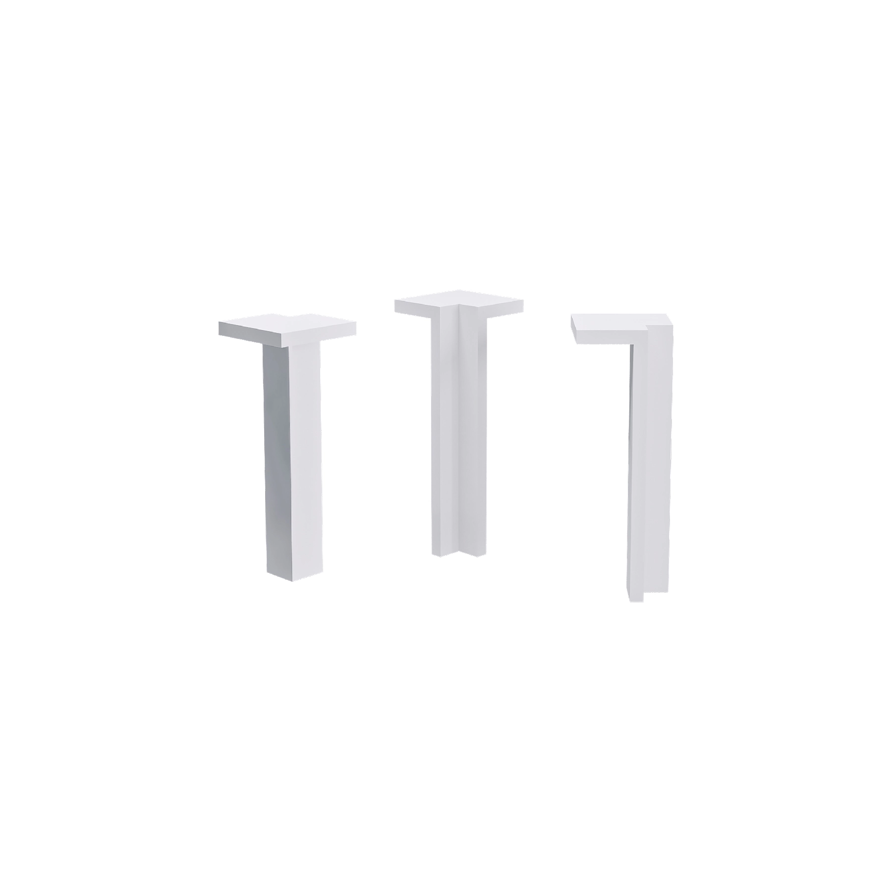 Terminal Canto Interno Branco 7cm Santa Luzia